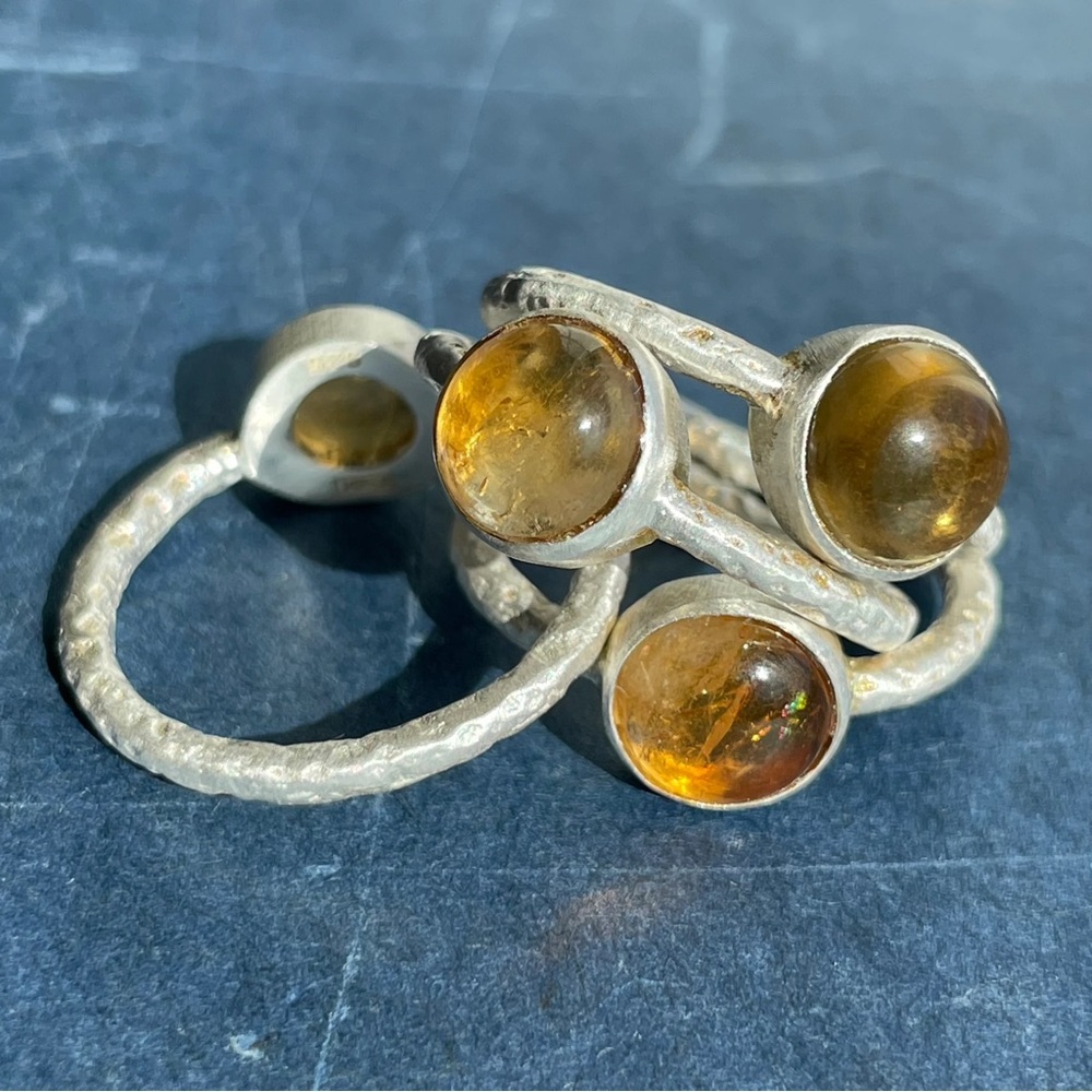 Citrine Ring in Sterling Silver - Emily Rose Gems